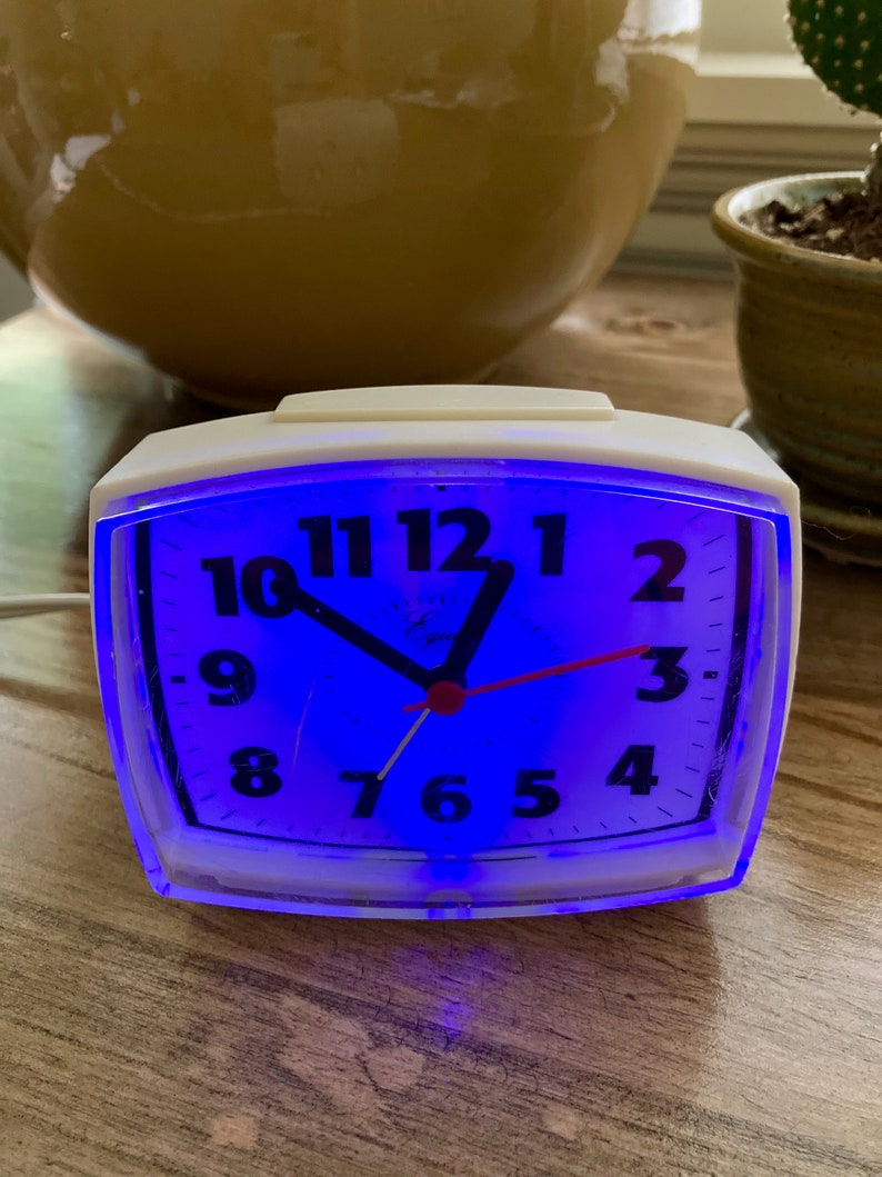 Vintage Light up Alarm Clock Equity 33100 Desktop Analog Alarm Etsy