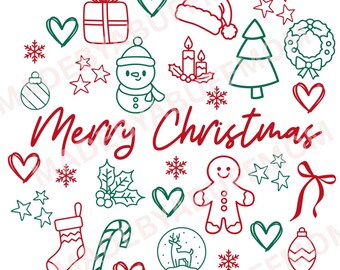 Julklappar PNG | God Jul Clipart (digital fil)