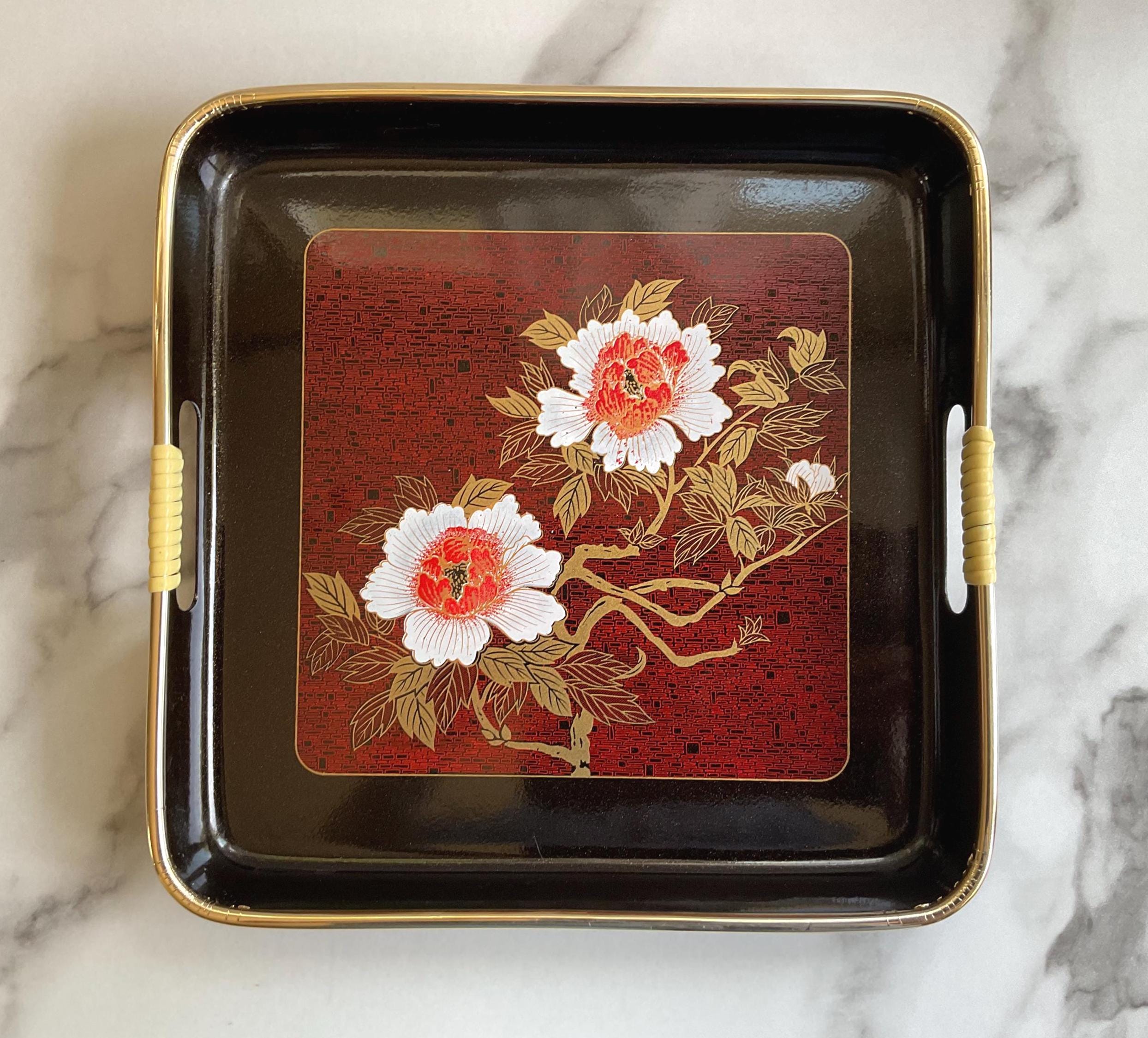 Japanese Lacquerware Serving Trays - Etsy