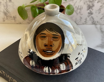 Vintage Mid Century Modern Ashtray Cone Incense Holder by Artist Sasha Brastoff "Alaska Series"