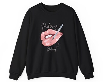 Pucker Up Buttercup Lip Filler Womens Sweatshirt