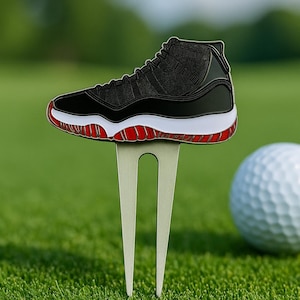 Custom Engraved Golf Divot Repair Tool - Golf Divot Jordan 11's