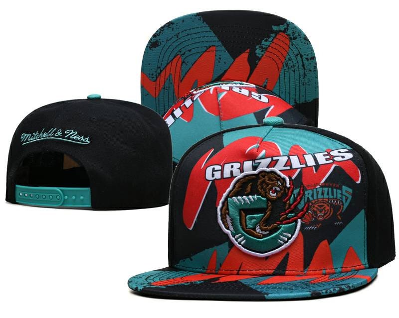 Mitchell & Ness Vancouver Grizzlies Reload Snapback Adjustable Hat Cap  Throwback Memphis - Red & Teal
