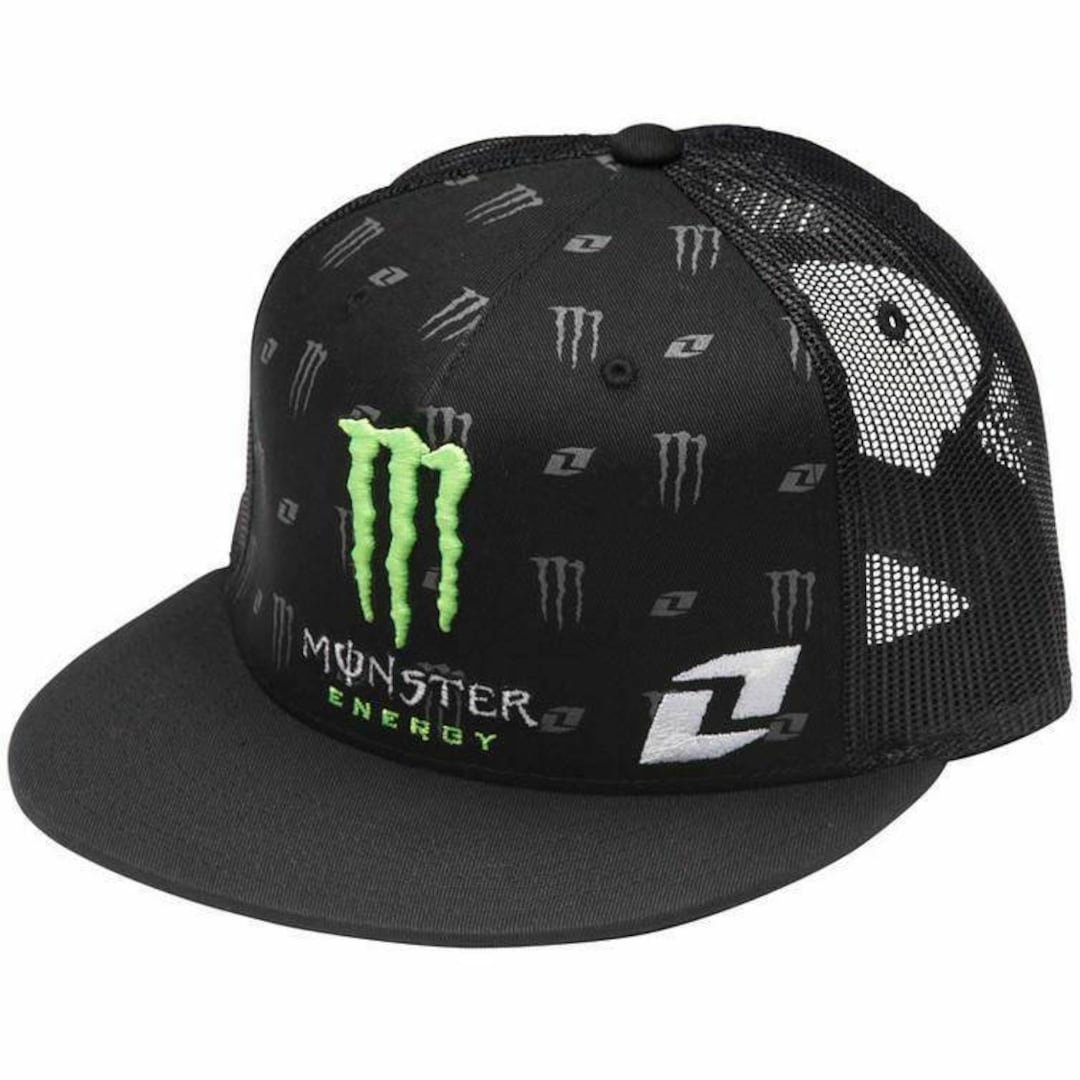 Monster Energy Snapback Cap New Adult Adjustable Flat Brim Hat Etsy