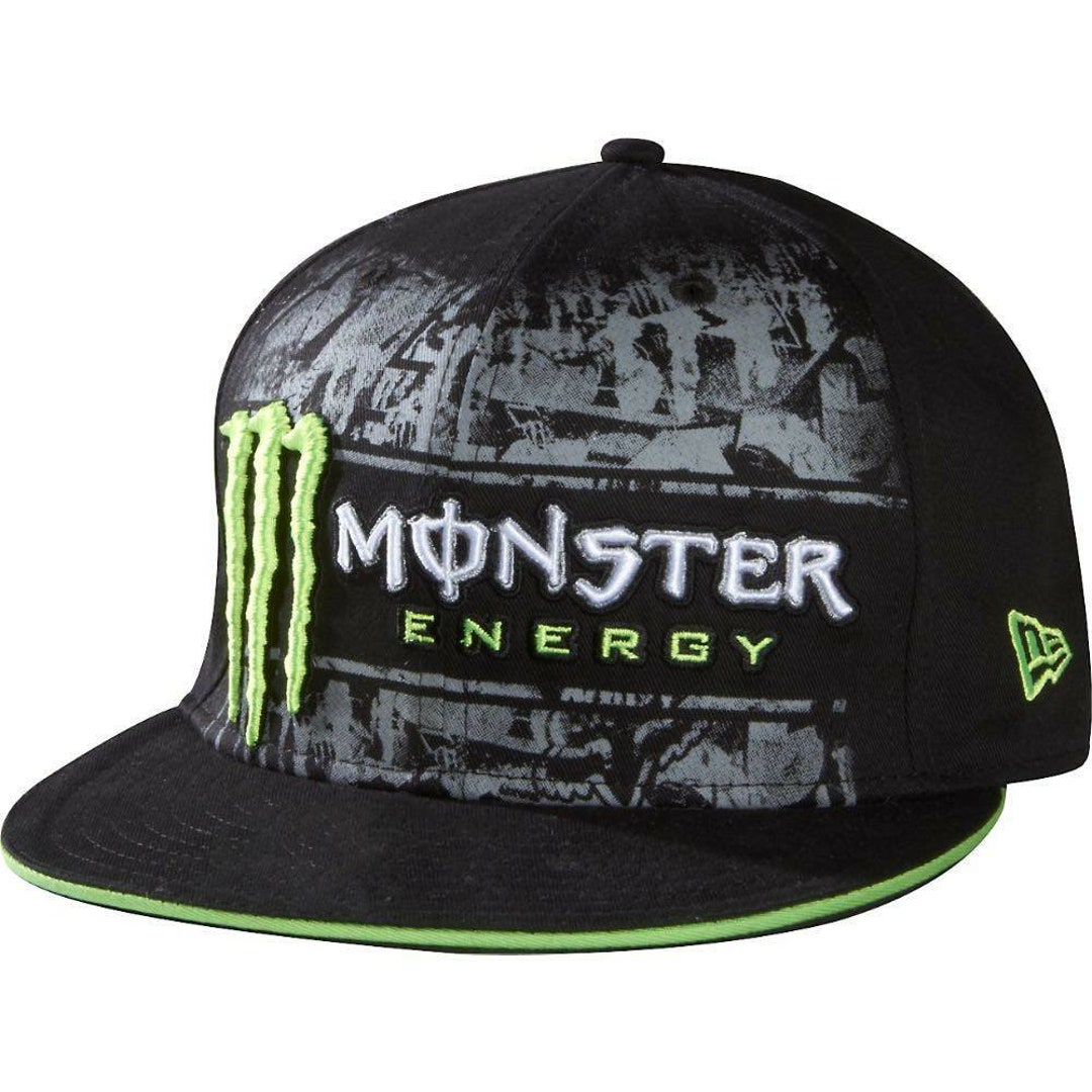 Monster Energy Snapback Cap New Adult Adjustable Flat Brim Hat Etsy