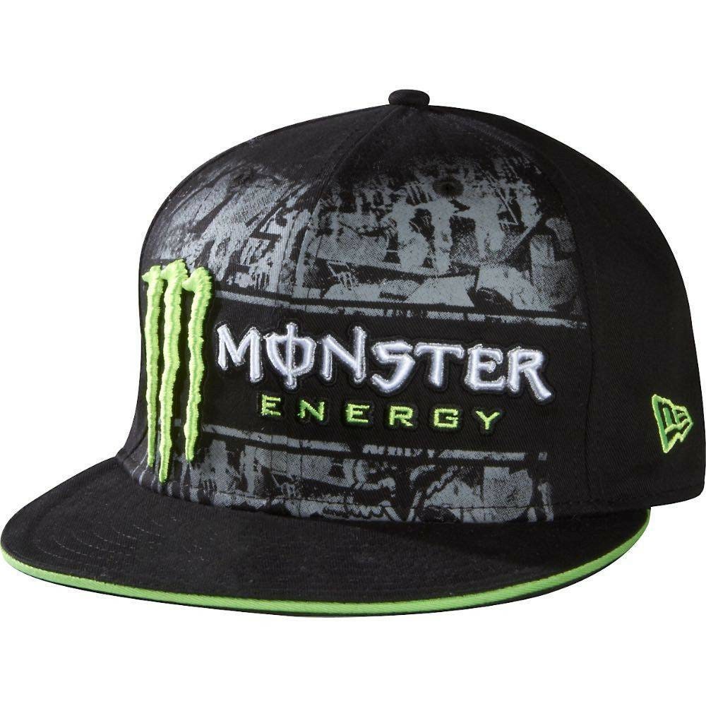 Monster Energy Snapback Cap New Adult Adjustable Flat Brim Hat Etsy