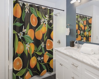 Orange Grove, Polyester Shower Curtain