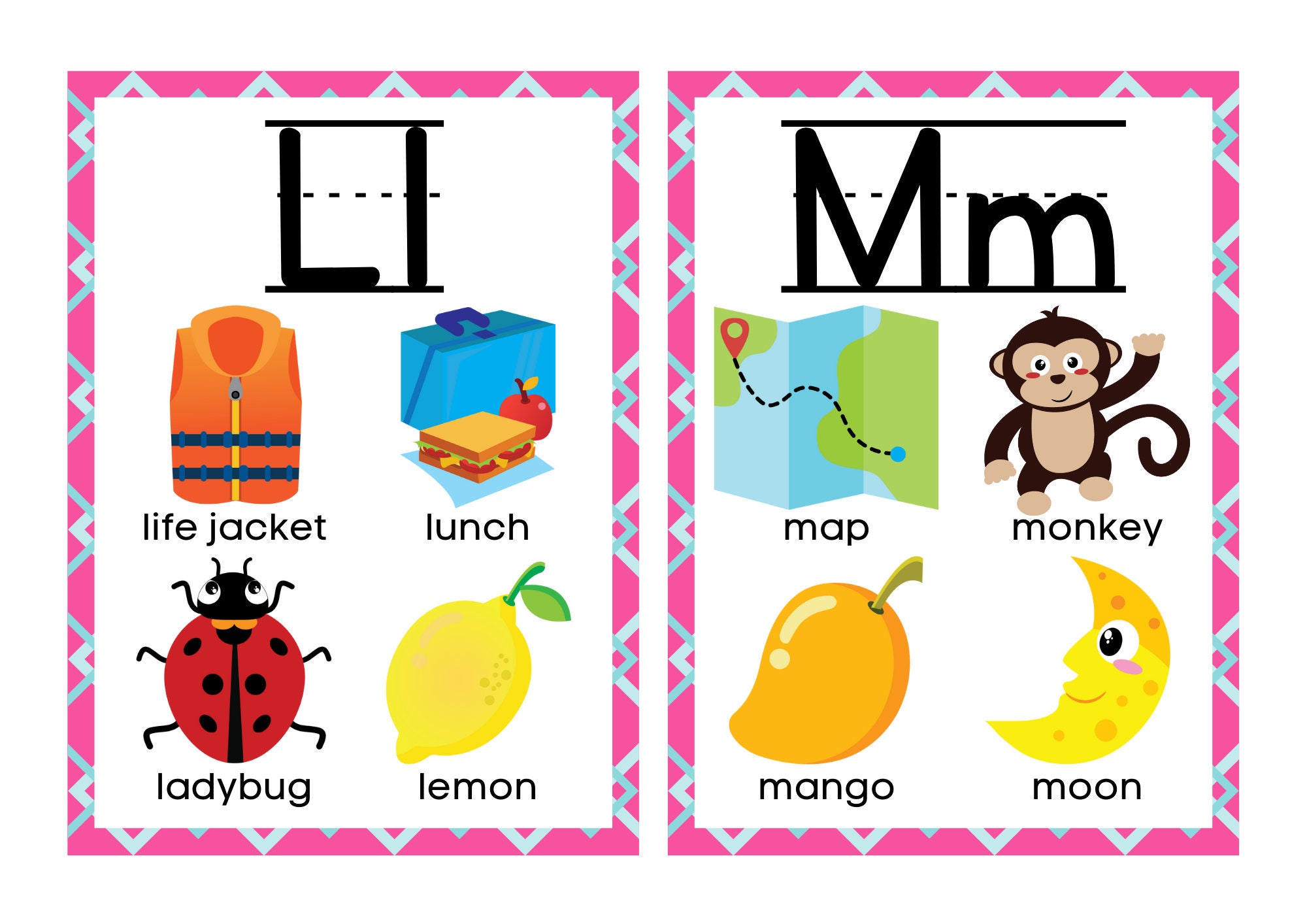 ESL or ELA Alphabet Flashcards Letters H-Q Flip Book for Kids - Etsy