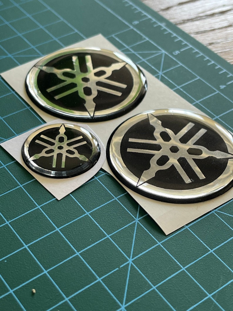 YAMAHA Tuning Fork 3D Logo Sticker Decal Set of 3 45mm 25mm Etsy Canada