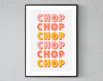 Chop poster (kitchen)