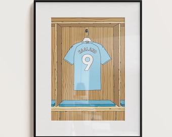 Football shirt illustration poster