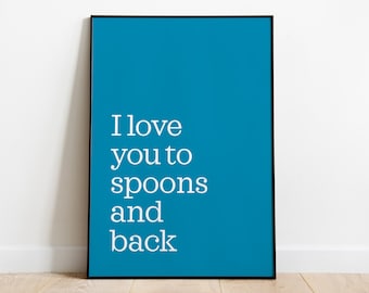 Wetherspoons print – I love you to spoons and back