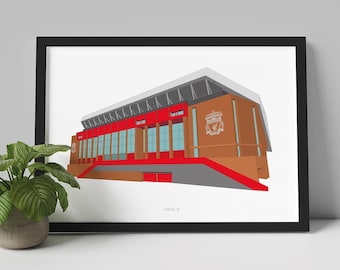 Anfield, Liverpool illustration poster