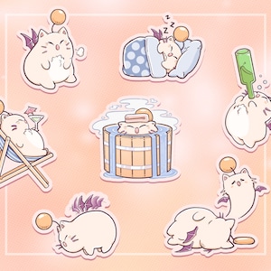 モーグリの気分 ステッカーシート - FFXIV ファイナルファンタジー14 モグ - クポ