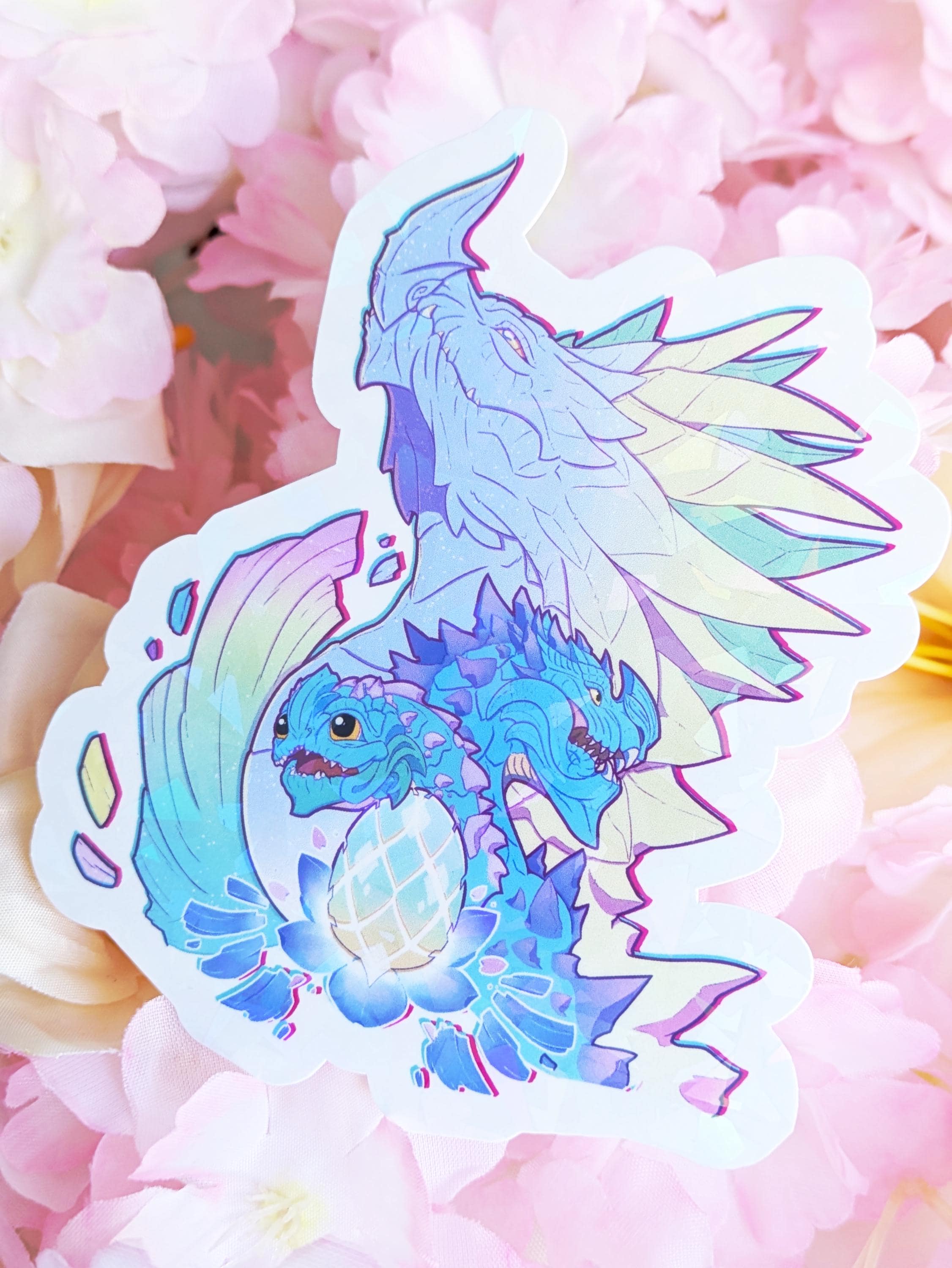 Décor Gaming Dragon Aurene Guild Wars 2 - PVC Transparent 14x25cm Dragon Statue