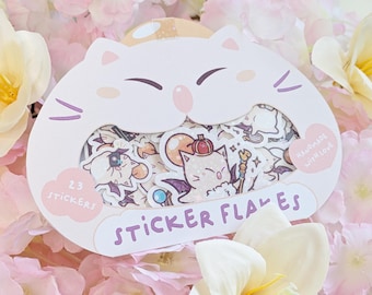 Moogle Sticker Flake Pack 02 - Final Fantasy 14 - 23 Different Stickers