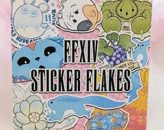 FFXIV Sticker Flake Pack - Final Fantasy 14 - 11 Different Stickers