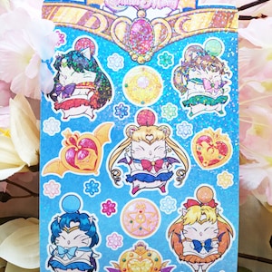 Adesivi Sailor Moon Moogle - Magical Girl - FFXIV Crossover - Sailor Senshi Guardians