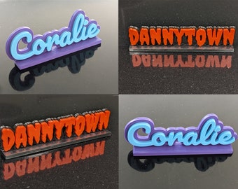 Personalized Multi-Color 3D Printed Desk Nameplate