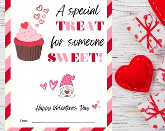 Valentines Day Coffee gift card holder for teacher appreciation, Valentine printable, Special Treat for Someone Sweet, Thank you gift - PDF