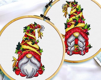 Wichtel Kreuzstich, Weihnachtswichtel, Weihnachten Kreuzstich Muster pdf, Wichtel Ornament, Lustiges Kreuzstichmuster, Einfaches Kreuzstichmuster