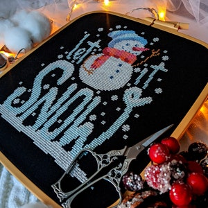 Christmas cross stitch pattern pdf, Snowman ornament, Snowman embroidery design, Embroidery designs christmas, Christmas ornaments