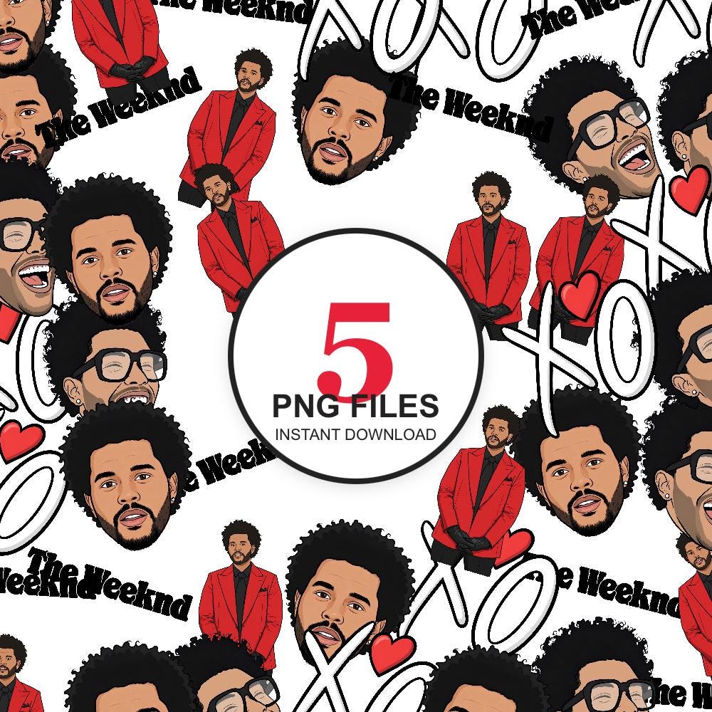 The Weeknd Inspired Clip Art 5 Pngs - Party Decor - the Weeknd Props ...