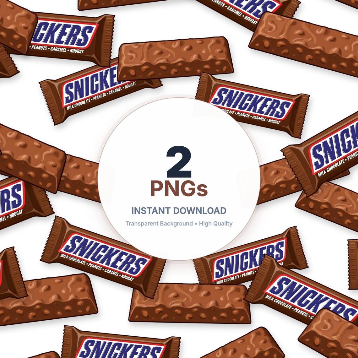 Snickers Illustration 2PNG Files - Snickers Bar Illustration – Vector ...