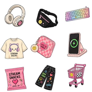 Generation Alpha Super Pack | 97 PNGs Clipart Bundle | Aesthetic PNG | Digital Stickers Scrapbook | Graphics Transparent Downloadable image 11