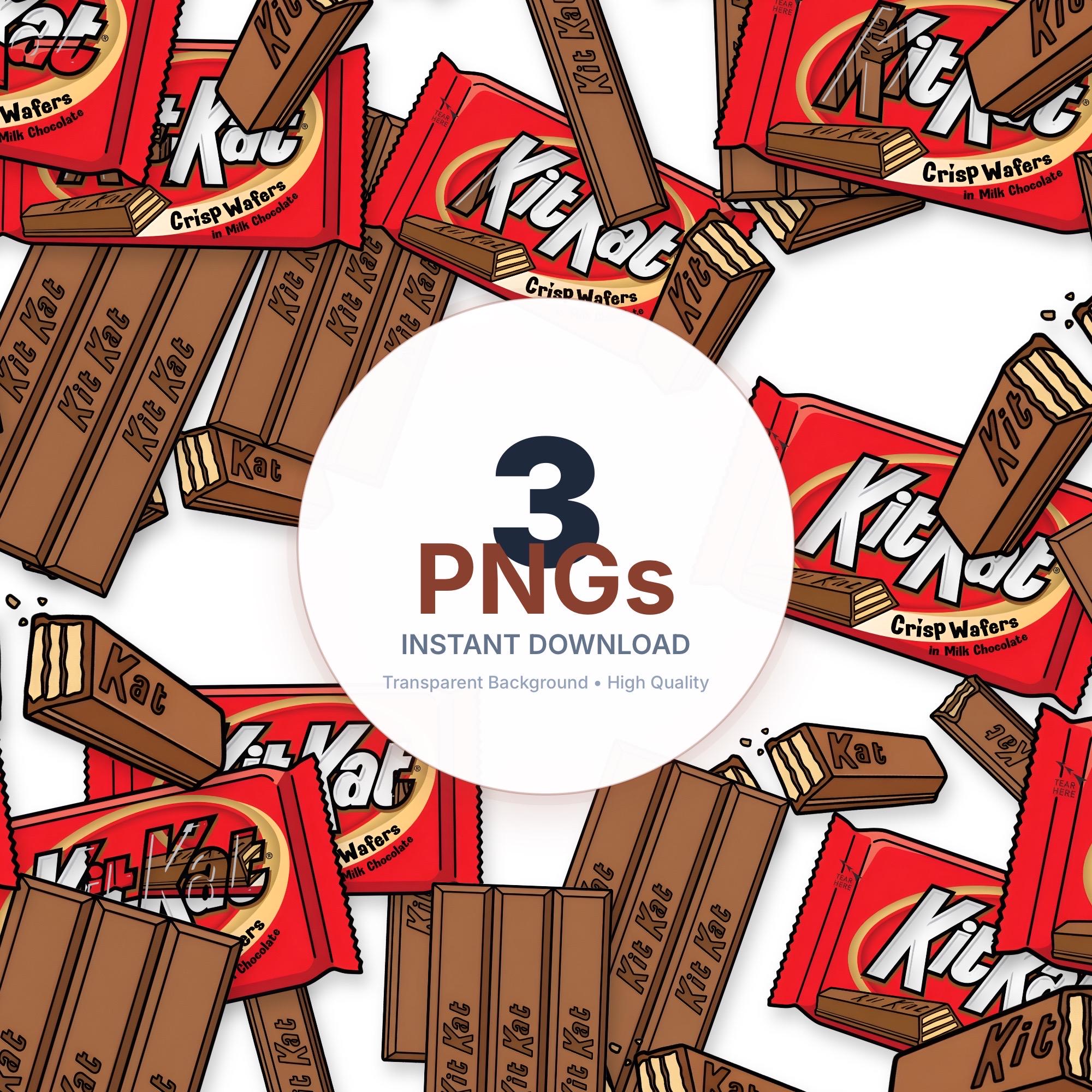 Kit Kat Illustration 3 PNG Files - Kit Kat Bar Illustration – Vector ...