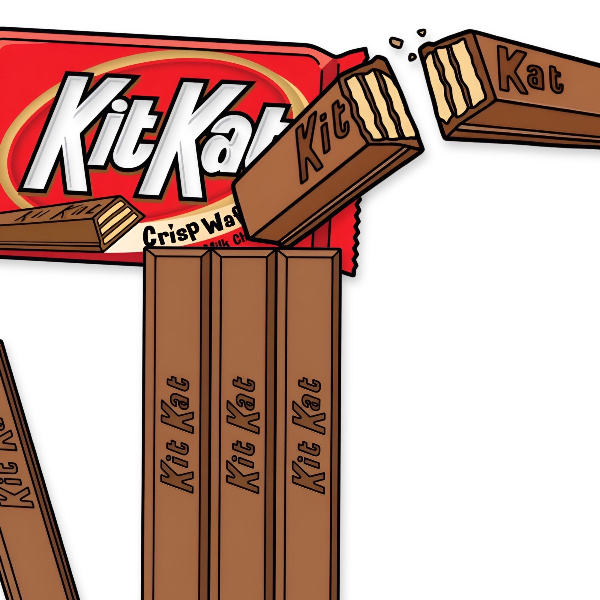 Kit Kat Illustration 3 PNG Files - Kit Kat Bar Illustration – Vector ...