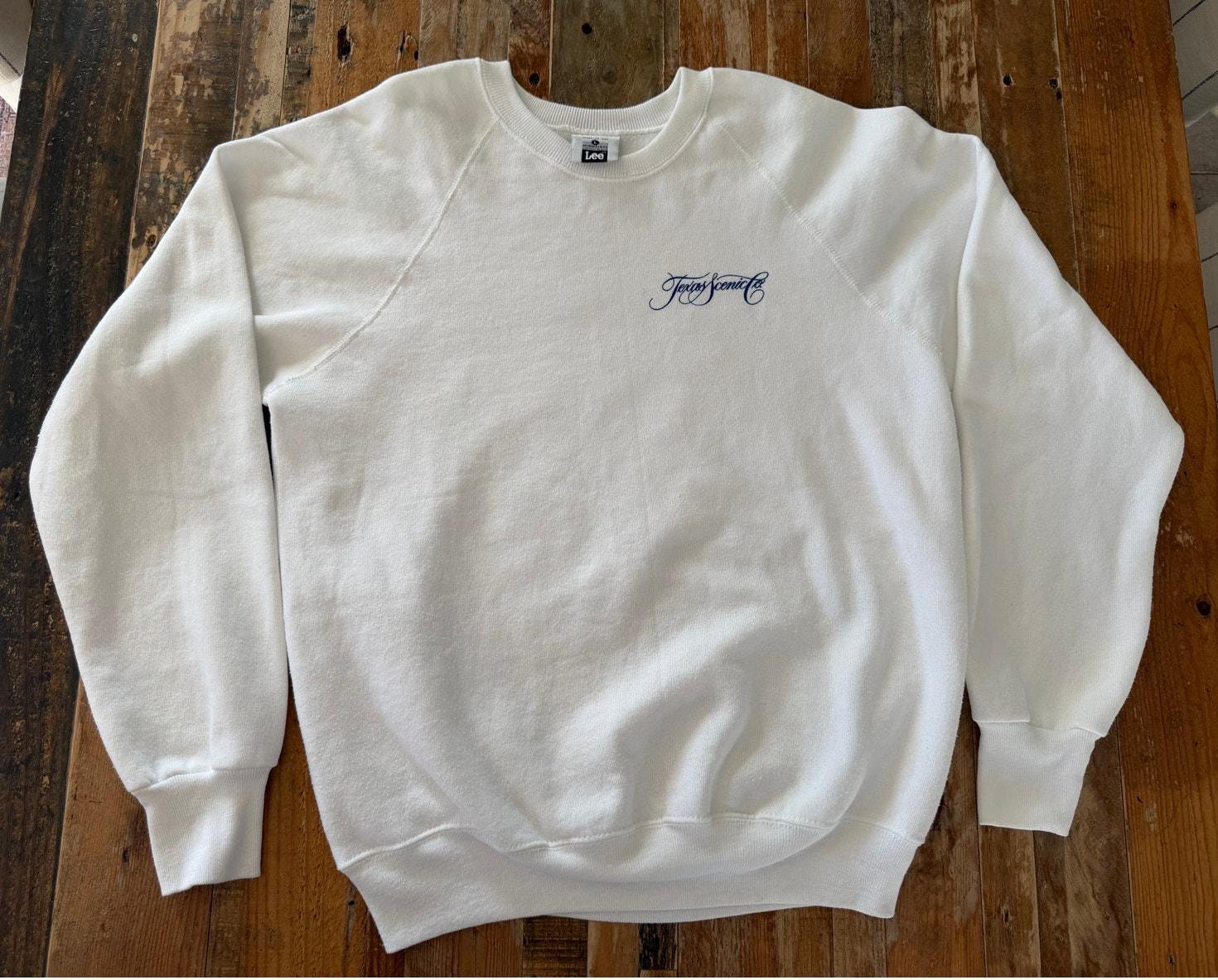 Sweat-shirt blanc rose vintage des années 90 taille M par
