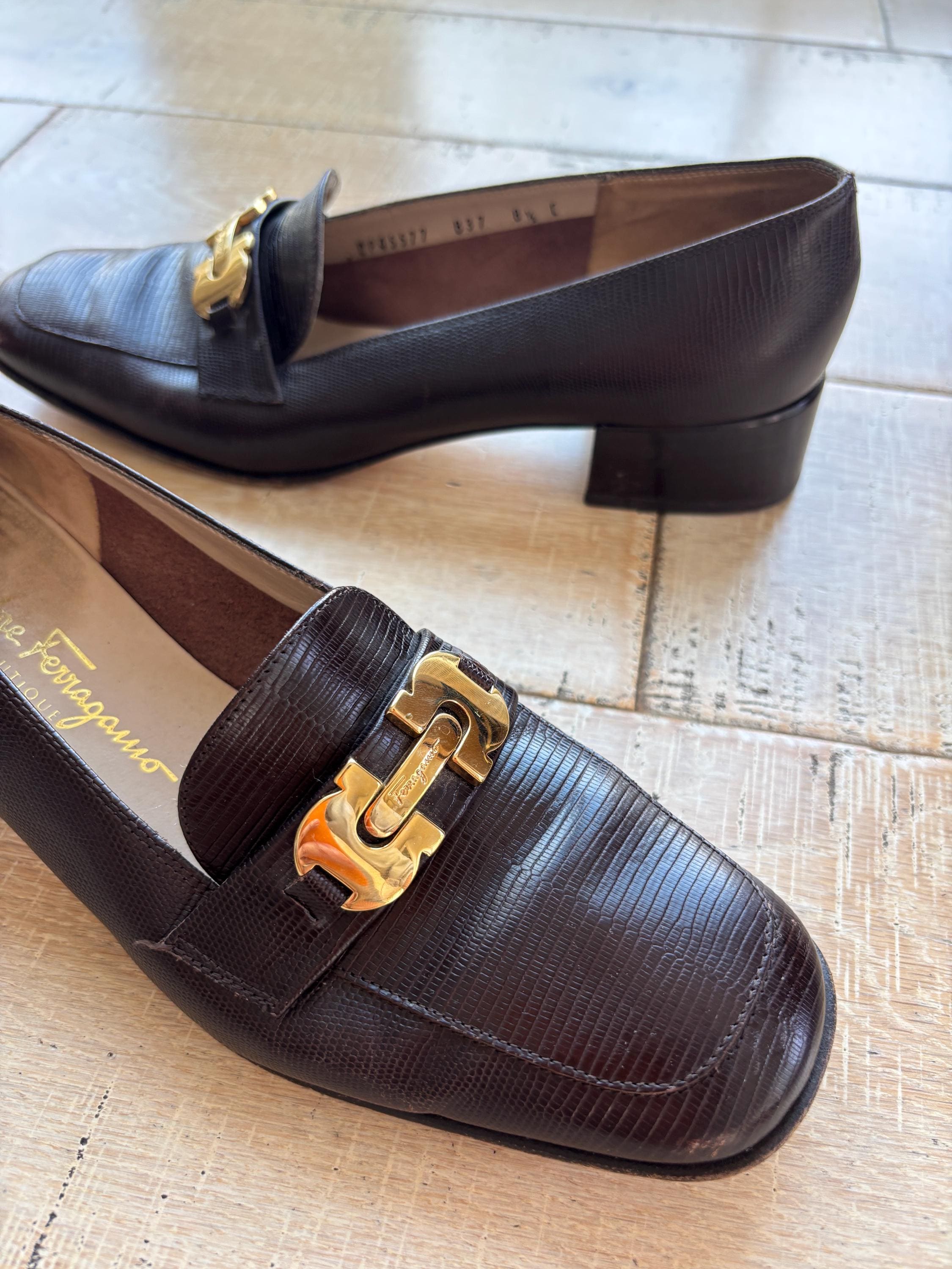 90s Leather Shoes - Etsy