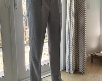 Vintage High Waisted Pleated Trousers | Gray Tailored Pants Women Petite
