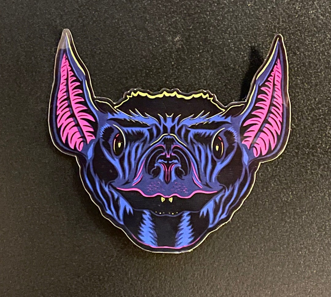 Bat Sticker, Waterproof Sticker, Halloween Sticker, Decal, Water Bottle ...
