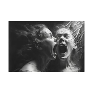 Strange Encounters Gothic Horror Canvas Art
