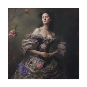 Rococo Victorian Portrait of a Lady Canvas Art