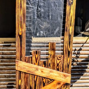 Rustic Hand Made Random Style Screen Door