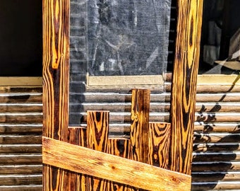 Rustic Hand Made Random Style Screen Door