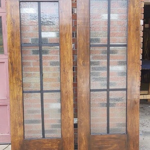 Barn Door with Glass