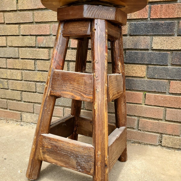 Rustic Bar Stools Etsy