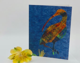 Ibis Notecard, Bird Notecards, Blank Bird Cards, Colorful Bird Cards, Bird Cards