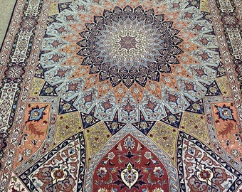6’5” x 9’6” Gonbad Tabriz Rug Masterpiece