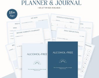 Sobriety Planner & Journal: Daily Reflection Tracker (Digital Download, GoodNotes Compatible)