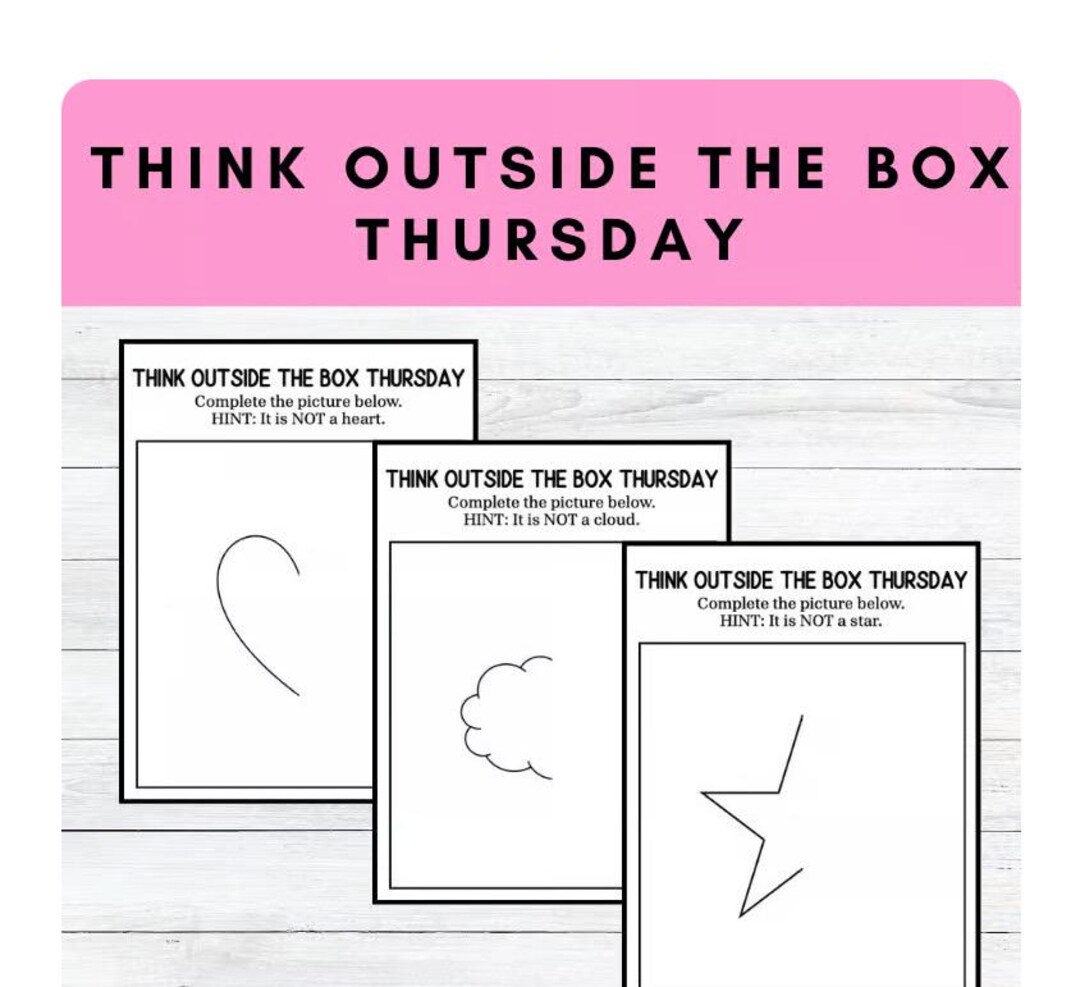 Creative Thinking Homeschool Activities - Think Outside the Box ...
