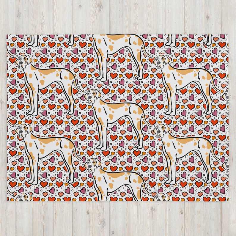 Fawnequin Great Dane Throw Blanket Holiday Dog Blanket Great Etsy