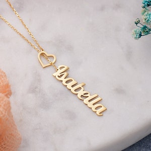 Sterling Silver Name Necklace, Name Plate Necklace, Christmas Gifts for Teenage Girls, Personalized Best Gifts for Her, Gifts for Mom