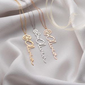 Best Gifts For Pre-Teen, Personalized Gifts for Daughter, Jewelry Gifts for Her, 16th Birthday Gifts, Birth Month Flower Necklace for Girls