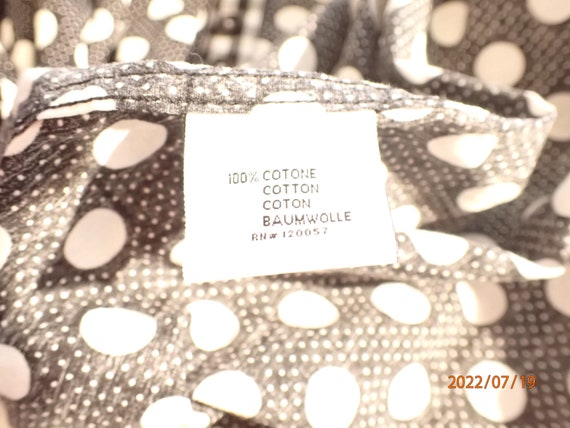 John Lennon Collection dress shirt, Black w/white dots John Lennon Collection dress shirt, Black w/white dots