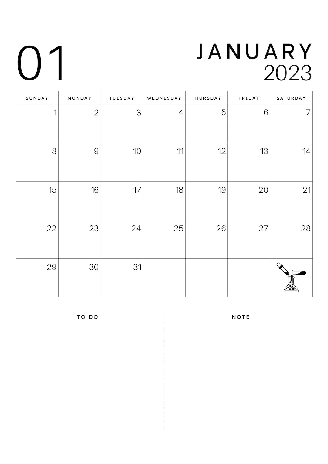 Chemistry Calendar 2023 Etsy